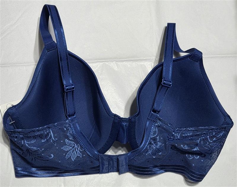 NEW Wacoal 34D Net Effect Underwire T-Shirt Bra 853340 Blue 134625