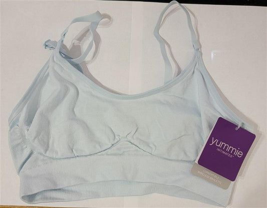 NEW Yummie Tummie S/M YD5-011 Convertible Scoop Neck Bralette Blue #134631