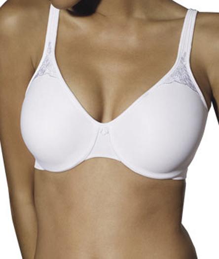 NWOT Bali 34DDD Passion for Comfort Minimizer Underwire Bra 3385 White 134644