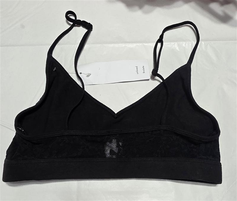 NWT Calvin Klein SM Bare Lace Wire Free Bralette QF4046 Black 134645