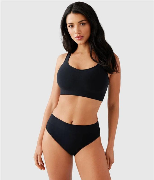 NWT Wacoal 2X Feeling Flexible Bralette 835332 Black Light Padding 134649