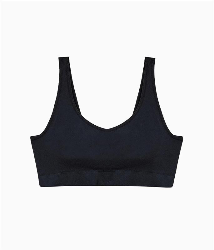 NWT Wacoal 2X Feeling Flexible Bralette 835332 Black Light Padding 134649