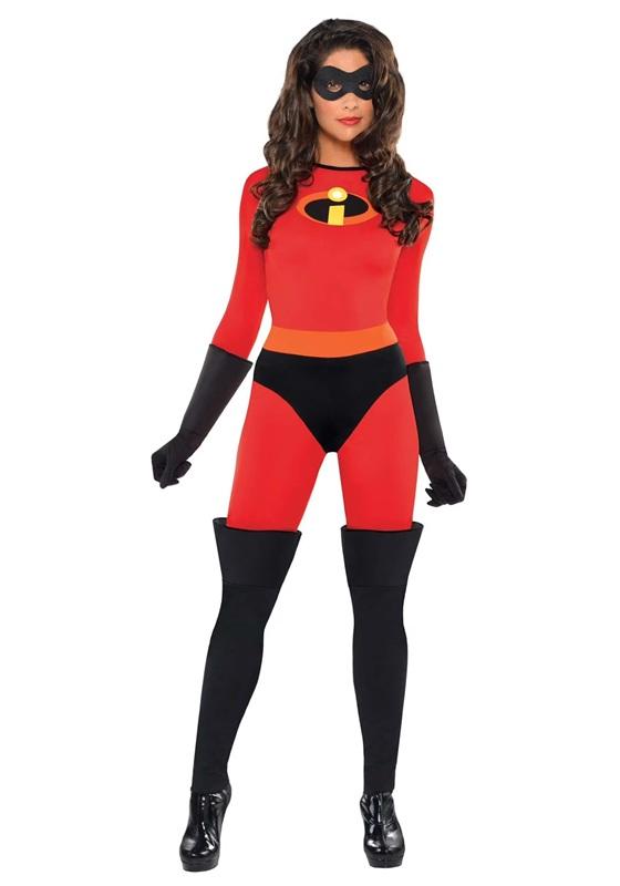 NWOT The Incredibles Mrs. Incredible Halloween Costume + Accessories 134652