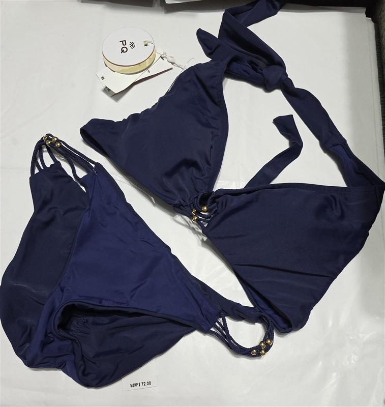 NWT Pilyq S Nat Strappy Braided Halter Top Bottoms Bikini Swim Set 134658