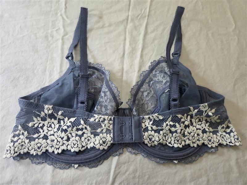 NWOT Wacoal 36C Embrace Lace Blue Underwire Bra 65191 134676