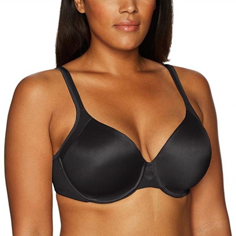 NWOT Playtex 36C Love My Curves Underwire T-Shirt Bra 4848 Black 134683