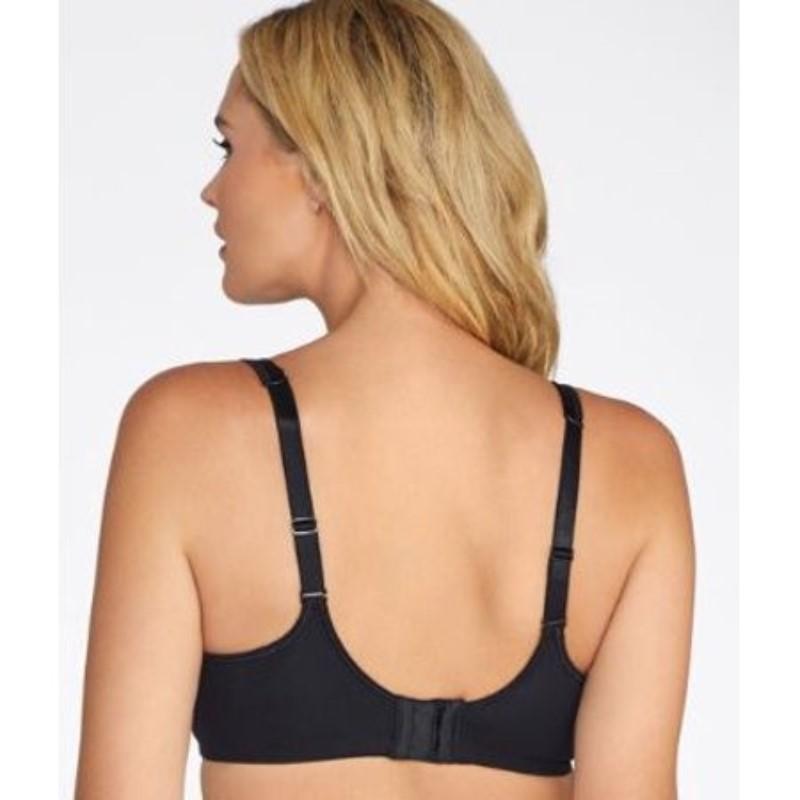 NWOT Playtex 36C Love My Curves Underwire T-Shirt Bra 4848 Black 134683