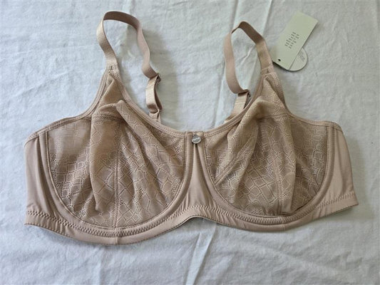 NEW Parfait by Affinitas 40D USA Enora Lace Unlined Minimizer Bra Beige 134685
