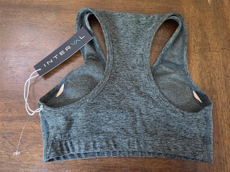 NWT Interval XS Enhearten Yoga Sports Bra Stretch Gym Green 134692