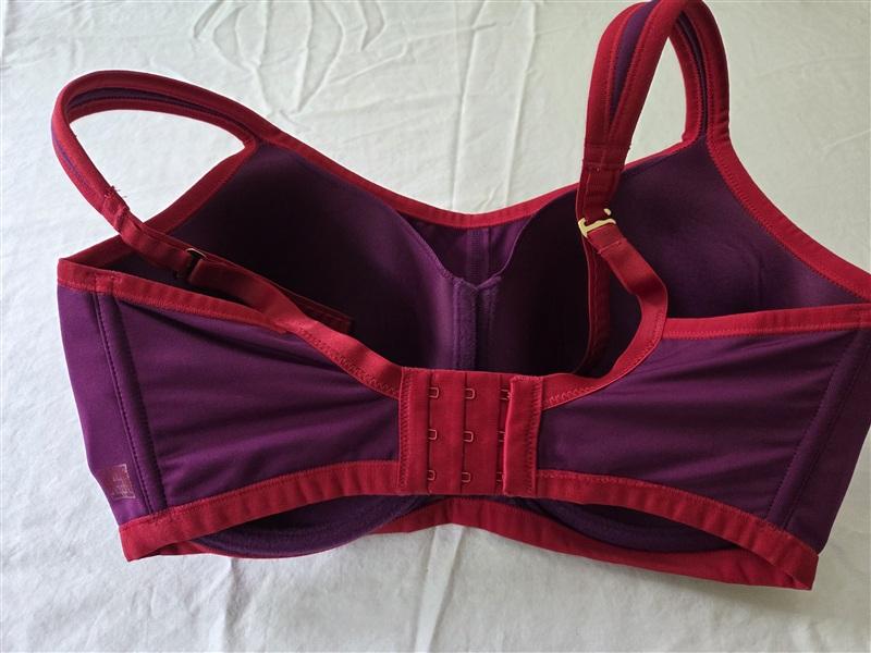 NWOT Natori Yogi 34G Yoga Sports Bra Purple & Pink 731050 134693