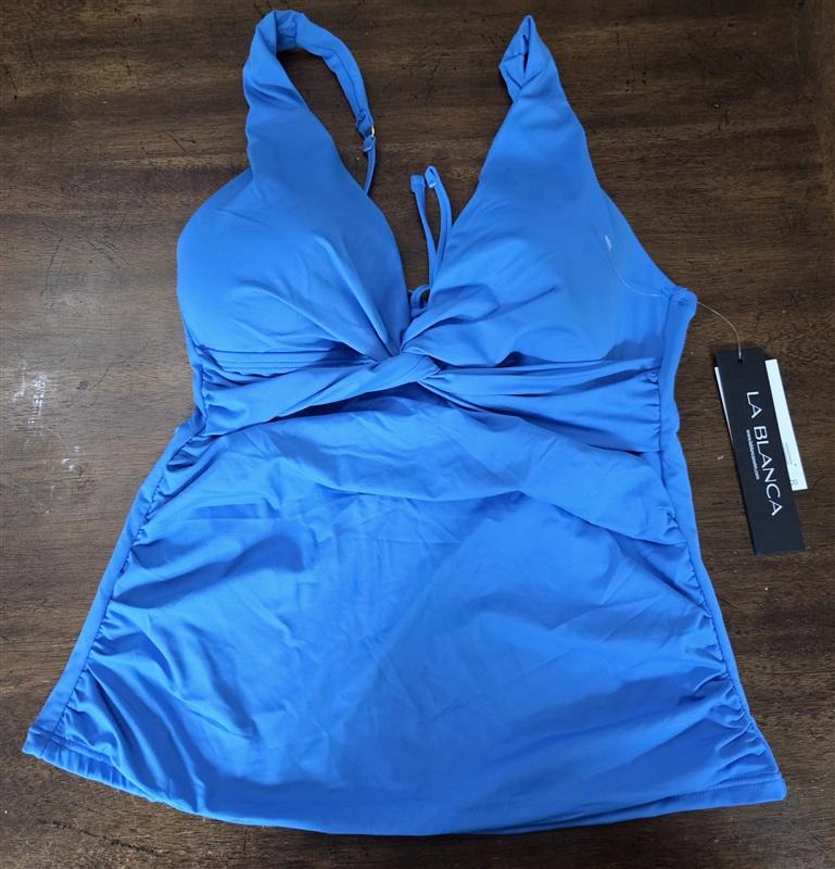NWT La Blanca 4 Island Goddess Twist Tie Tankini Swim Top CPB 134698