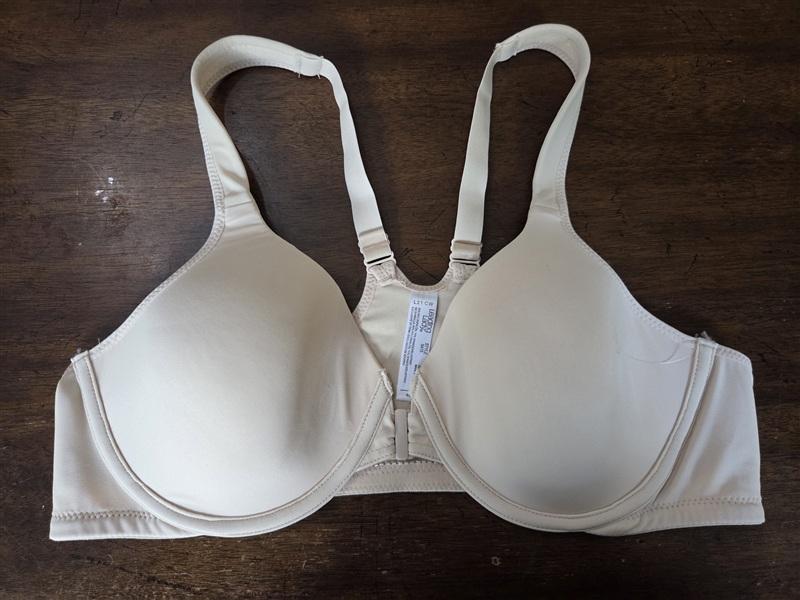 NWOT Leading Lady 40A Full Front Close Racer Underwire Bra 5415 Beige 134699