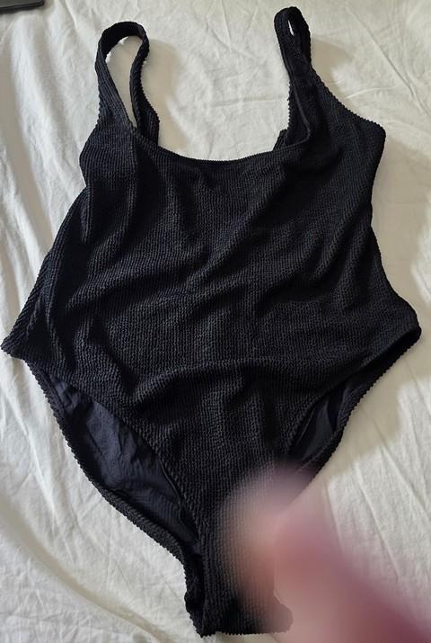 NWT Good American S/M Lay Out Black 1PC Swimsuit 134700