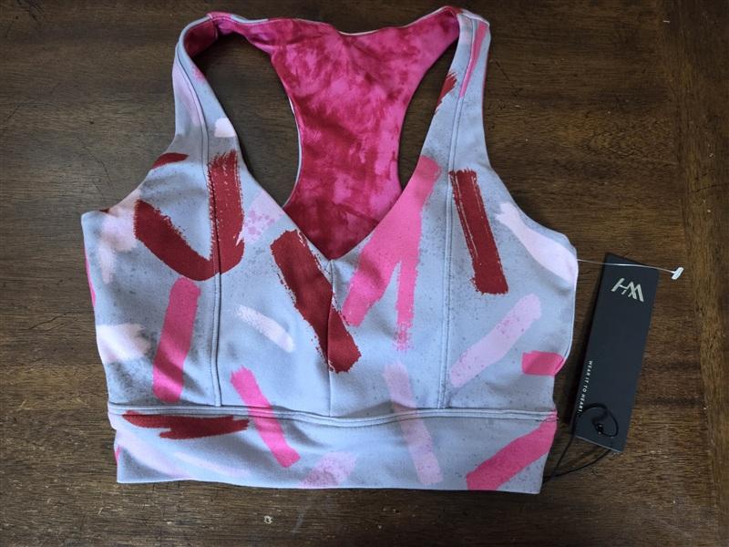 NWT Wear it To Heart S Irene Summer Vamp Smokey Blush Sports Bra 134704