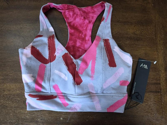 NWT Wear it To Heart S Irene Summer Vamp Smokey Blush Sports Bra 134704