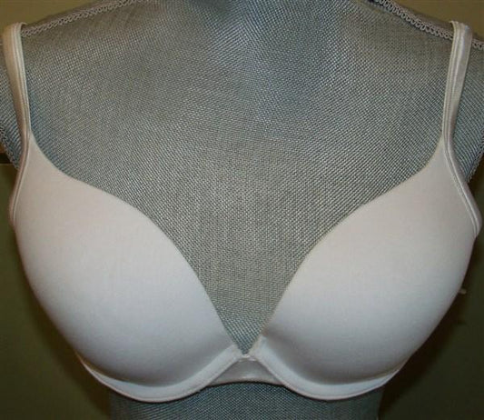 NWTD Cacique 46DD Cotton Boost Plunge White T-Shirt Bra 134728