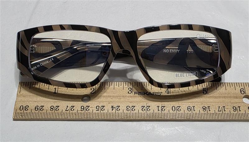 NWT Quay No Envy 1.25 Angular Stripe Readers Reading Glasses 134730