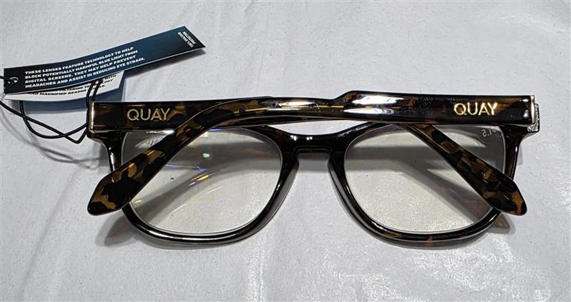 NWT Quay Hardwire 1.5 Full Rimmed Square Frame Reading Glasses 134733