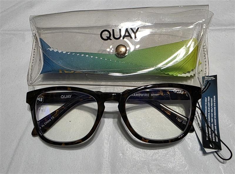 NWT Quay Hardwire 2.0 Full Rimmed Square Frame Reading Glasses 134734