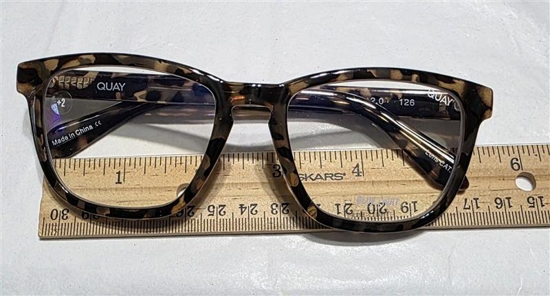 NWT Quay Hardwire Mini 1.5 Full Rimmed Square Frame Reading Glasses 134740