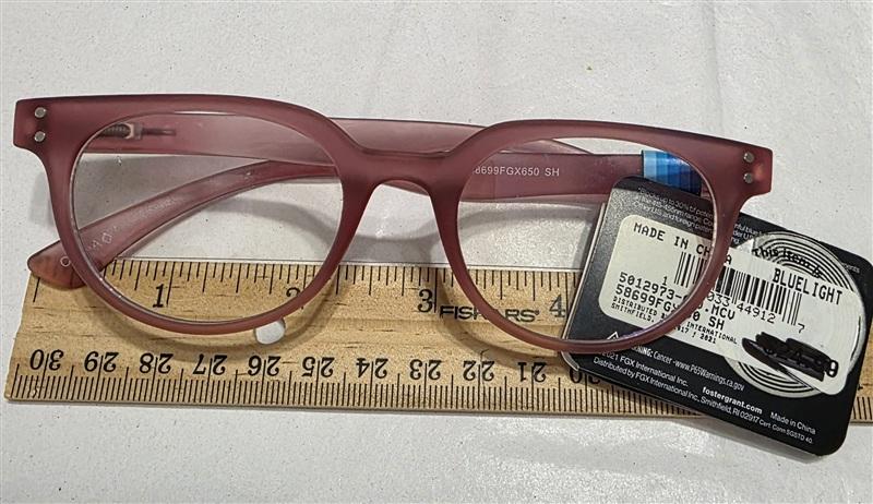 NWT Foster Grant 0.0 Pink Blue Light Computer Glasses 134746