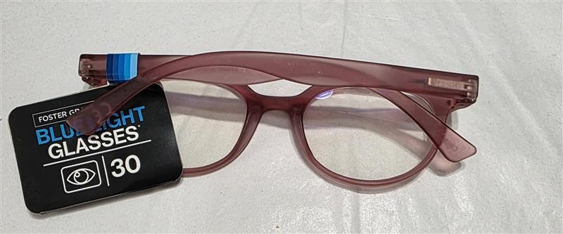 NWT Foster Grant 0.0 Pink Blue Light Computer Glasses 134746