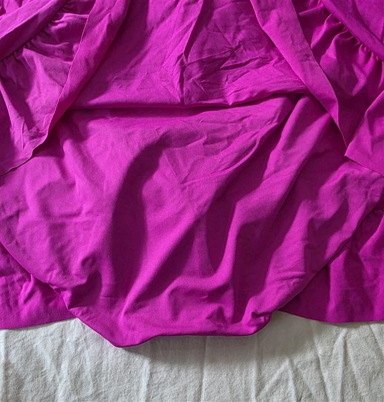 NWT La Blanca 22W Orchid Pink Sun Ruffle Skirted Bottom 134784