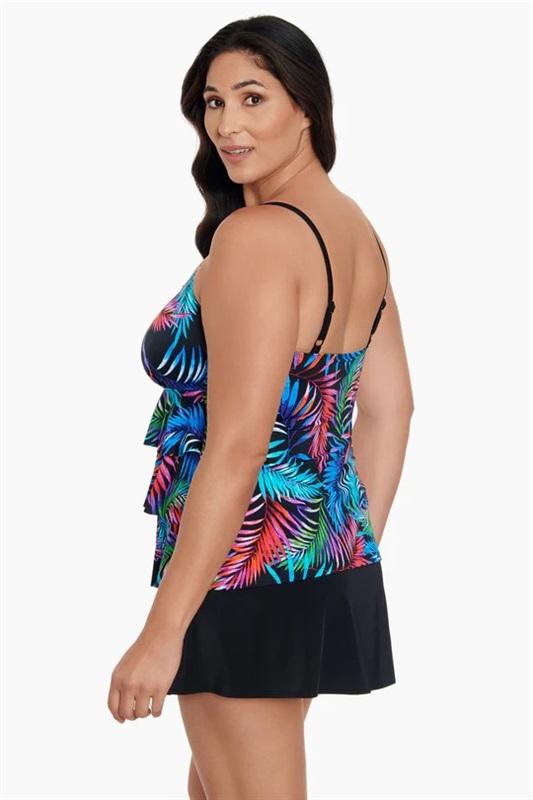 NWT Great Lengths 12 Longitude Rainbow Zebra Tank Swimsuit Skirtini 134786