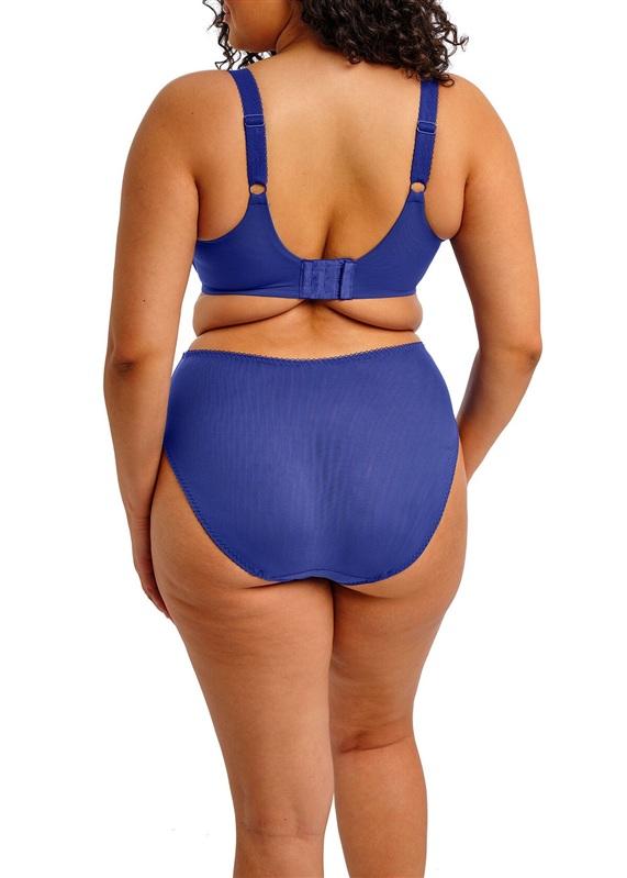 NWT Elomi 34J USA Zarla Banded Plunge Underwire Bra 3025 Blue Lace 134799