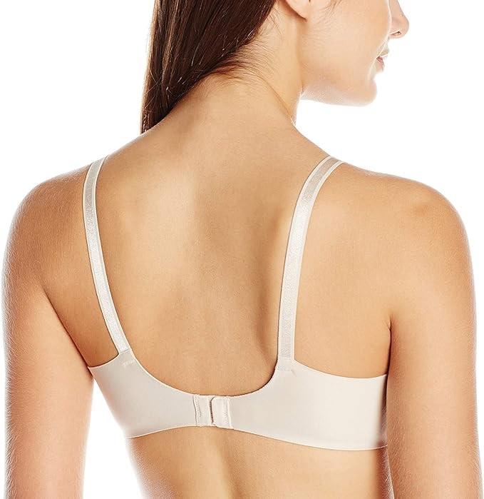 NWT Warner's 36D No Side Effects Wire-Free Bra 1056 Polka Dot Beige 134817