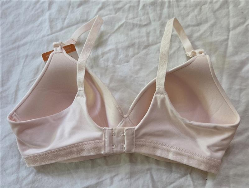 NWT Warner Bra 34B Cloud 9 Full-Coverage Wire-Free Contour Bra 1269 Peach 134819