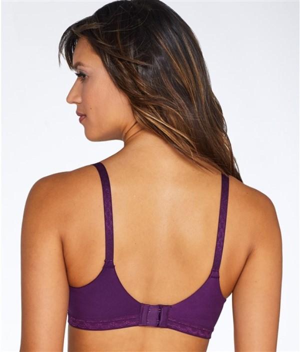 NWT Warner's 36A Cloud 9 Full-Coverage WireFree Contour Bra 1269 Burgundy 134821