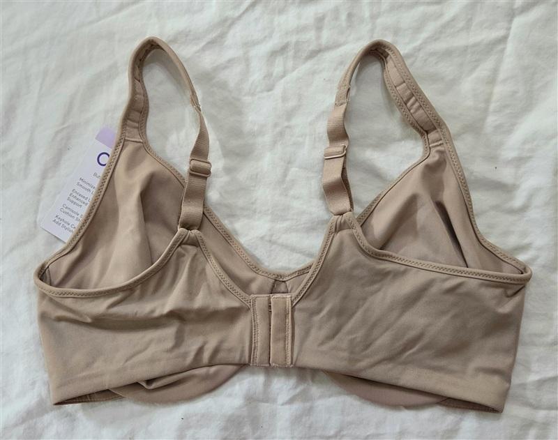 NWT Olga 36D Butterfly Effect Minimizer Bra 35912 Beige 134824
