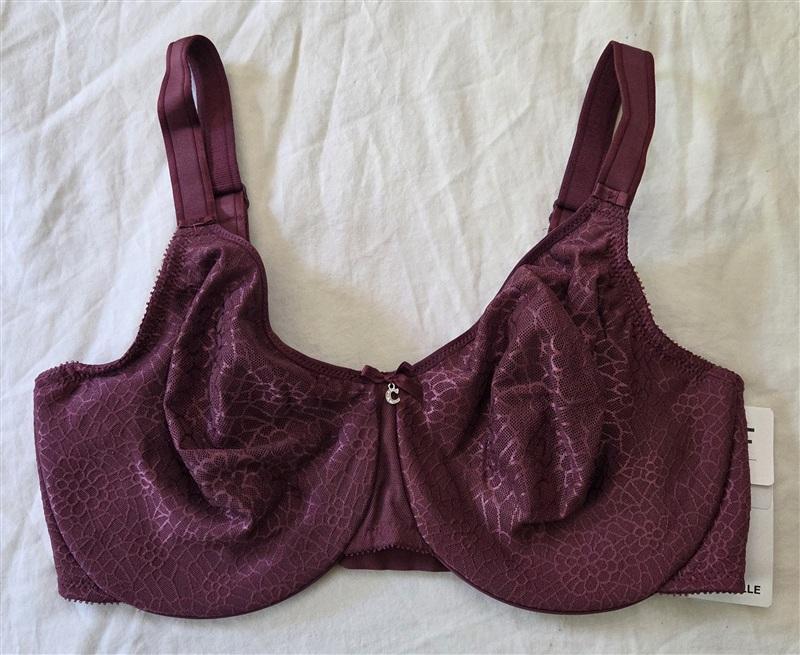 NWT Chantelle C Magnifique 36D Seamless Underwire Bra Wine 1891 134837