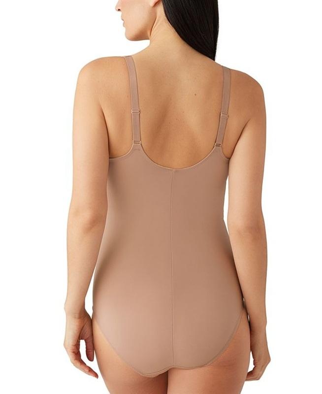 NWT Wacoal 34DD Elevated Allure Wireless Shaping Bodybriefer 801336 Beige 134843