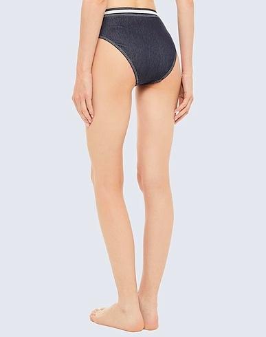 NWT Solid & Striped M RE/DONE Hi Waist Denim Look Swim Bottom Bikini 134882