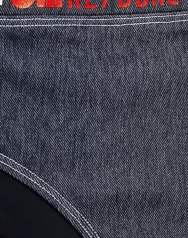 NWT Solid & Striped M RE/DONE Hi Waist Denim Look Swim Bottom Bikini 134882