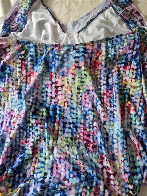 NWOT MagicSuit Miraclesuit 12 Sophie Tankini Top Dots 134885