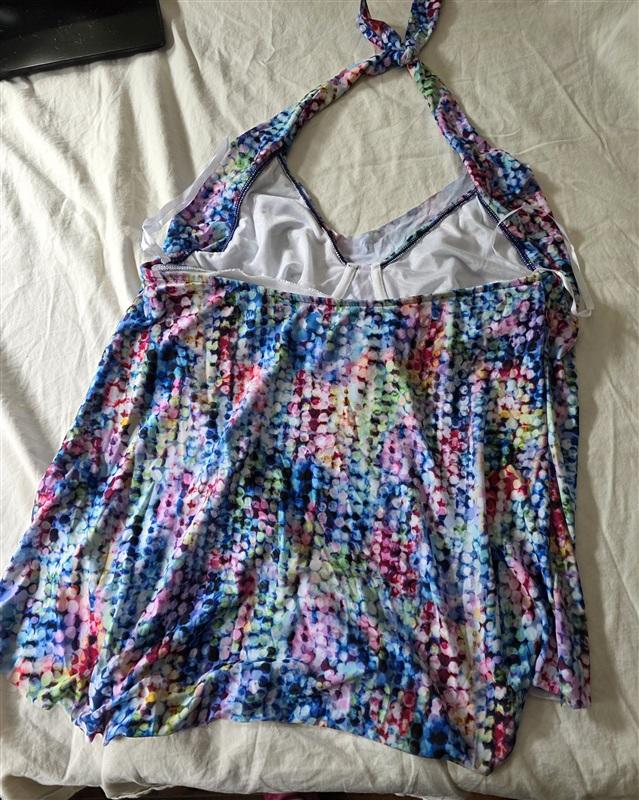 NWOT MagicSuit Miraclesuit 12 Sophie Tankini Top Dots 134885