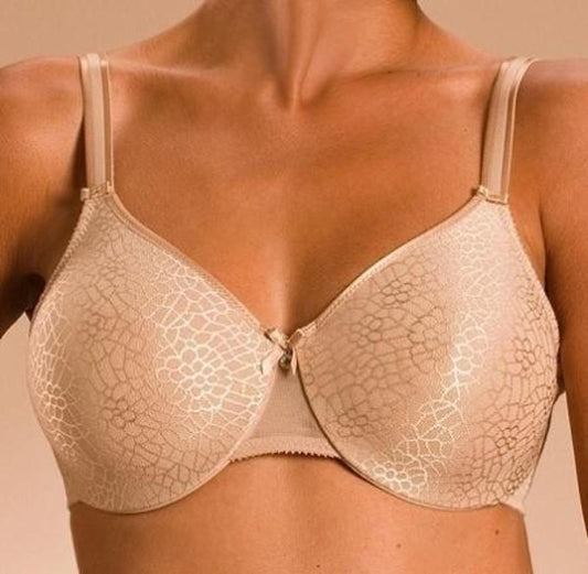 PO Chantelle C Magnifique 42D Seamless Underwire Bra 1891 Beige 134922