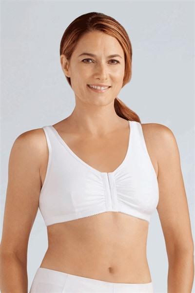 NWOT Amoena S C/D Frances Front Closure Leisure Bra 2128 White 134929