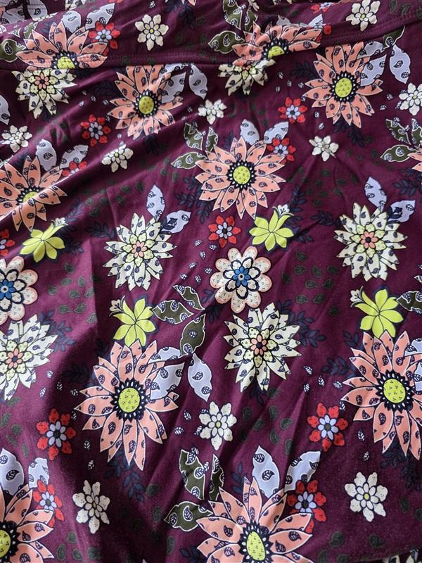NWOTD Anne Cole 20W Live In Color Twist Front Floral 1PC Swim Wine 134944