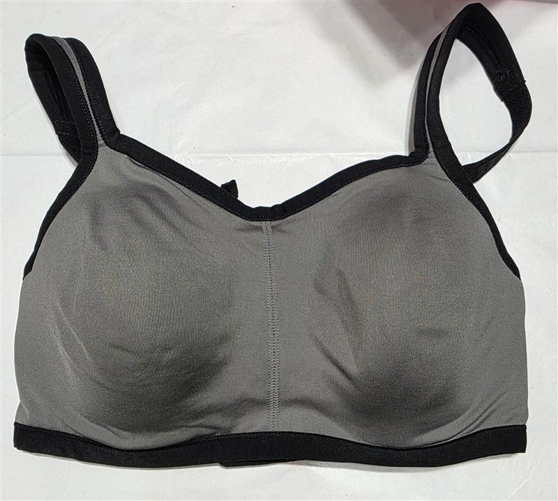 NWOT Natori 32D Yogi Yoga Sports Bra 731050 Gray Black 134952