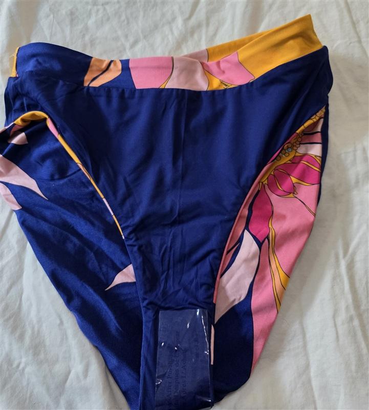NWT Trina Turk 4 Breeze Hi Waist Floral Bikini Swim Bottom 135027
