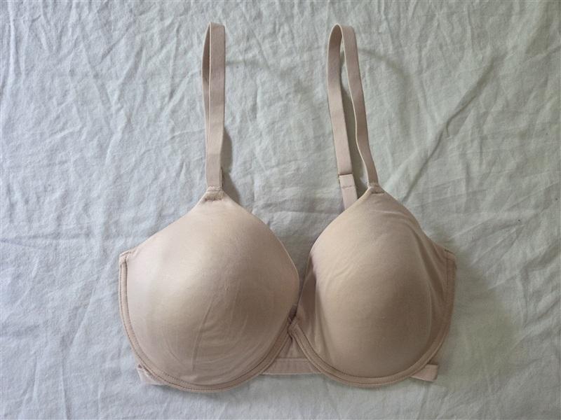 NWOT Natori 32D Lace Trim T Shirt Bra 736037 Beige 135038
