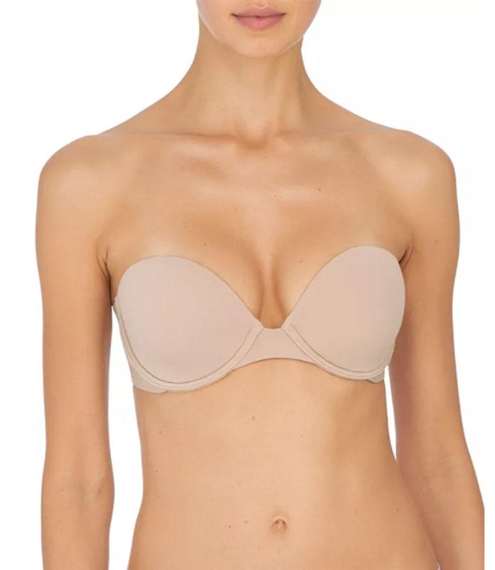 NWT Natori 36DDD Ultra Sleek Strapless Bra 729229 Underwire Beige 135047