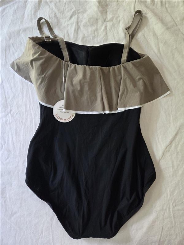 NWT Coco Reef Contours 10 Paradiso Agate Ruffle Bandeau 1PC Swimsuit 135064