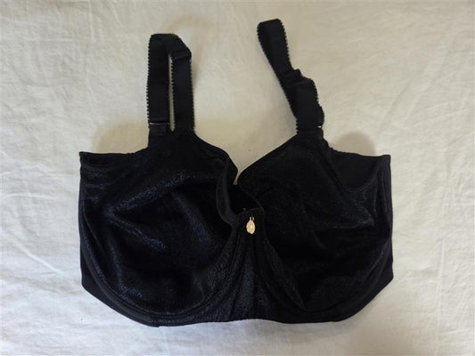 PO Fantasie 32K USA Demure Molded Non-Padded Cut & Sewn Bra Black 135090