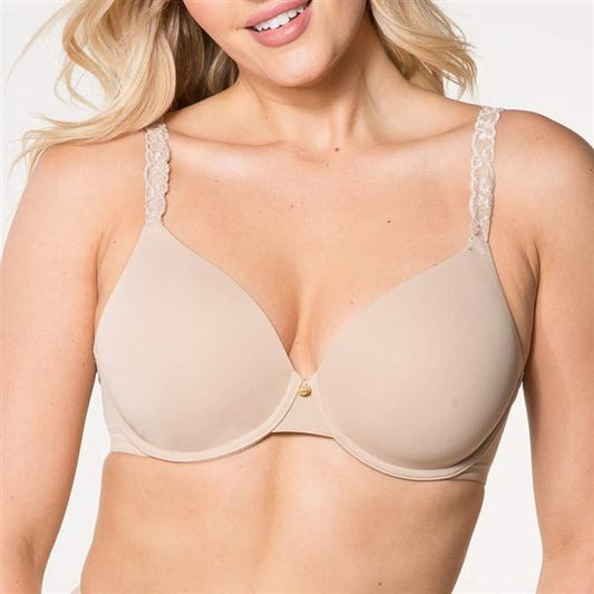 PO Natori 36B Luxe Contour Underwire Padded Bra 732080 Beige 135091