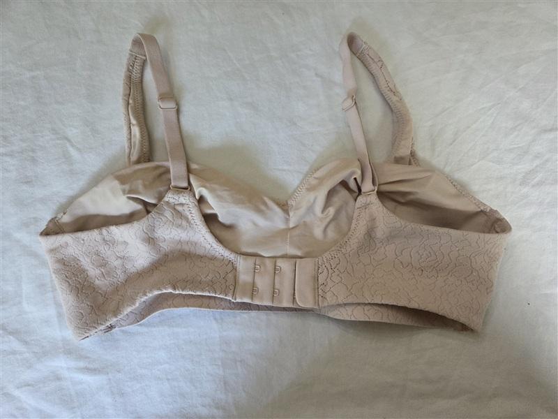 PO Wacoal 34C Inside Job Wirefree Full Coverage Bra 852345 Beige 135092